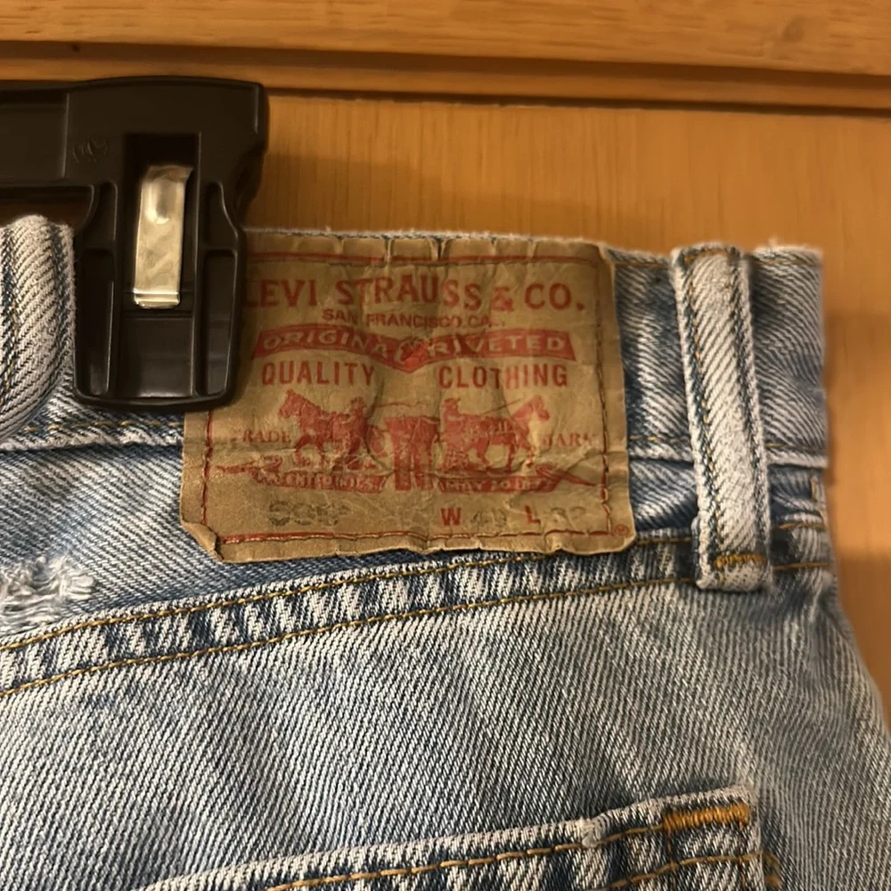 Levi’s Men’s Vintage 505 Straight Fit Jeans Light Wash Size W40 L32
